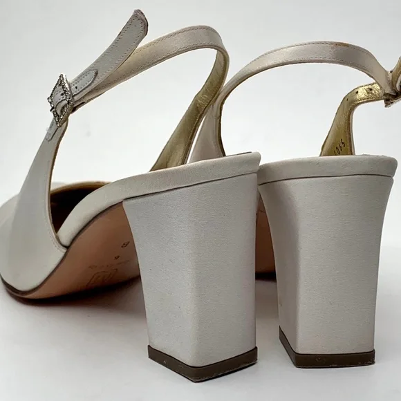 Bruno Magli Chablis White Crystal Ankle Dress Shoe - Picture 7 of 14